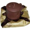 Vasul Bogatiei din ceramica, in husa galben-aurie