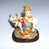 Zeitatea Krishna cantand la flaut