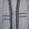 Tunica alba cu model negru - L