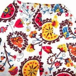 Pantaloni Bermude cu model tribal, multicolor