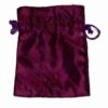 Saculet din matase/satin visinie