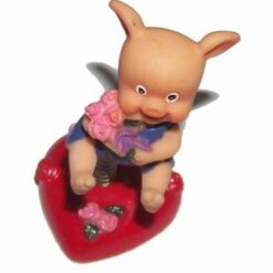 Purcelus cu arc pe inimioara pentru dragoste albastru