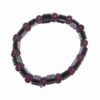 Bratara din hematit cu sfere violet pentru protectie