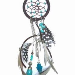 Pandantiv cu prinzator de vise turcoaz si maro