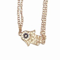 Pandantiv cu palma lui Fatima si ochiul lui Horus