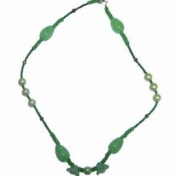 Colier cu jad si floarea norocului de bani