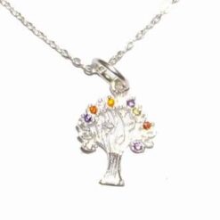 Pandantiv cu copacul vietii si cristalele celor 5 elemente