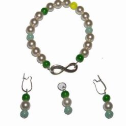 Set Feng Shui cu perlute si cristale verzi pentru succes