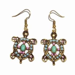 Cercei cu broscutele sanatatii din alama