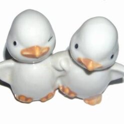 Cuplu de rate mandarine din portelan