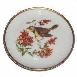 Mini farfurie din portelan cu pasarea fericirii