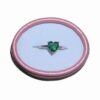 Inel Feng Shui din argint 925 si smarald industrial