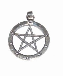 Pentagrama in cerc din argint 925