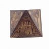 Piramida Feng Shui din metal cu simboluri egiptene