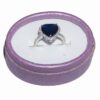 Inel din argint 925 si cristal de safir industrial