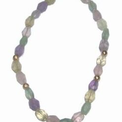 Colier din cristale naturale placat cu aur