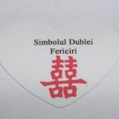 Magnet inimioara cu simbolul dublei fericiri