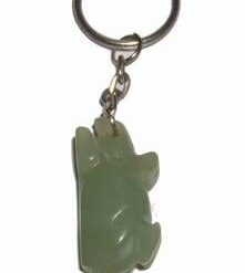 Breloc din jad natural cu zodia mistret/porc