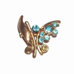 Brosa aurie cu fluturas pentru bucurie