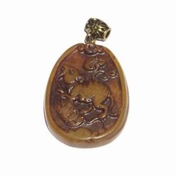 Pandantiv din jad cu Sobolanul norocului absolut