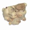 Pusculita din ceramica cu Familie de purcelusi