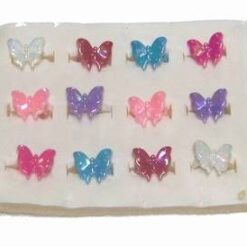 Set 12 inele pentru copiii cu fluturasi