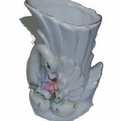 Vaza din portelan cu lebedele fericirii