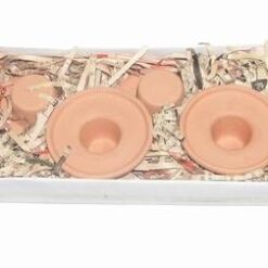 Set 4 suporti pentru lumanare lunga dinceramica