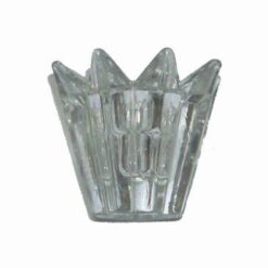 Suport din sticla pentru lumanare lunga