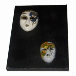 Tablou canvas cu mastile minciunilor din portelan3D