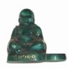 Statuie cu Buddha fericit suport pt lumanare din portelan