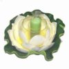 Lotus mare cu suport din sticla si lumanare
