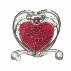 Suport de lumanare din metal inima Afroditei