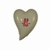 Inimioara din ceramica cu simbolul dublei fericiri