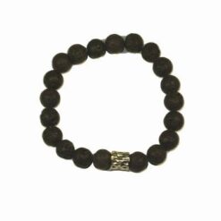 Bratara masculina din roca vulcanica