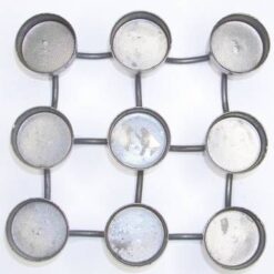 Suport din metal pentru 9 lumanari tip pastila