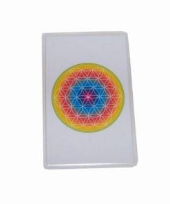 Card Feng Shui cu Floarea Vietii - curcubeu