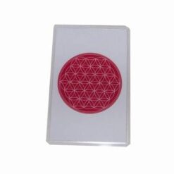 Card Feng Shui cu Floarea Vietii - rosu