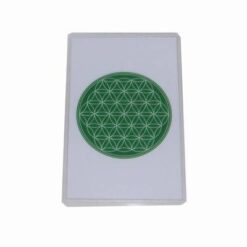 Card Feng Shui cu Floarea Vietii - verde