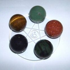 Grila / platou din cristal cu 5 sfere magice