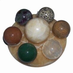 Grila / platou din citrin cu 7 sfere magice