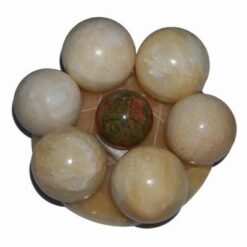 Grila / platou din citrin cu 7 sfere magice