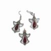 Set Feng Shui cu ingerasi, coral si aventurin din metal