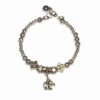 Bratara argintie cu nod mistic elefant si clopotel