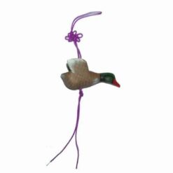 Pasarea dorintei din lemn cu nodul mistic mov