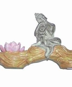 Buddha al meditatiei pe lotus roz