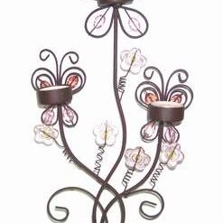 Suport de meral cu 3 brate si 3 lumanari