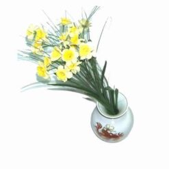 Vaza din portelan cu dragonul imperial si florile succesulu