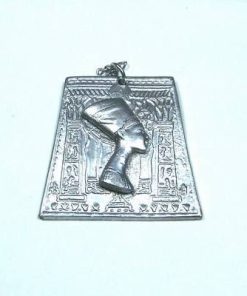 Pandantiv argintiu din metal nobil - Nefertiti