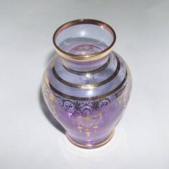 Minivaza din cristal cu imprimeu de bun augur, auriu